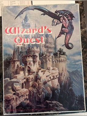 Vintage Avalon Hill Wizard's Quest Fantasy Adventure Board Game
